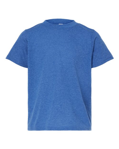 Youth Poly-Rich T-Shirt - Heather Royal