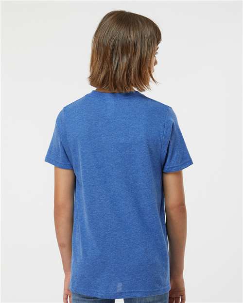 Youth Poly-Rich T-Shirt - Heather Royal