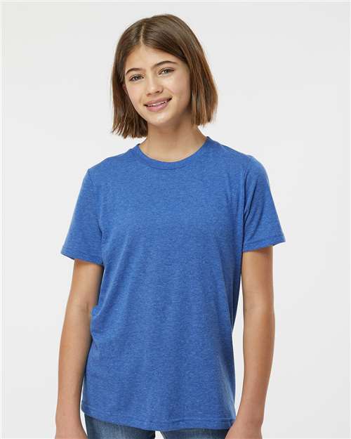 Youth Poly-Rich T-Shirt - Heather Royal
