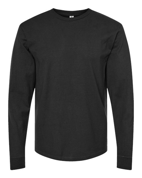 Unisex Heavyweight Jersey Long Sleeve T-Shirt - Black