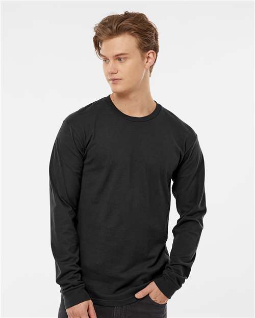 Unisex Heavyweight Jersey Long Sleeve T-Shirt - Black