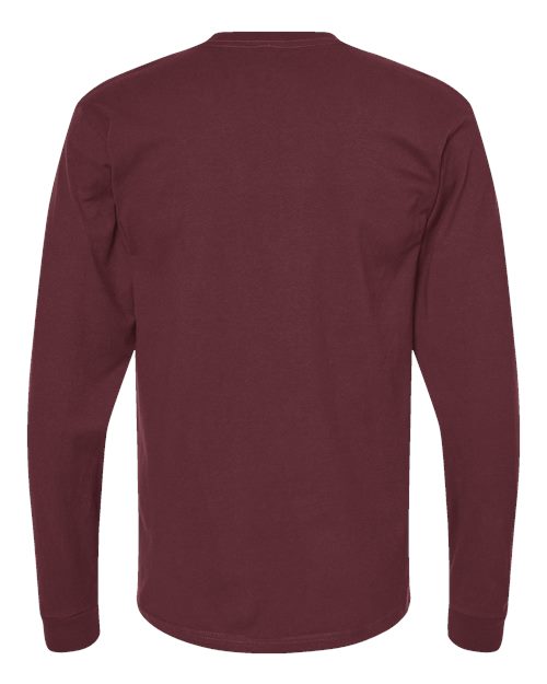 Unisex Heavyweight Jersey Long Sleeve T-Shirt - Burgundy