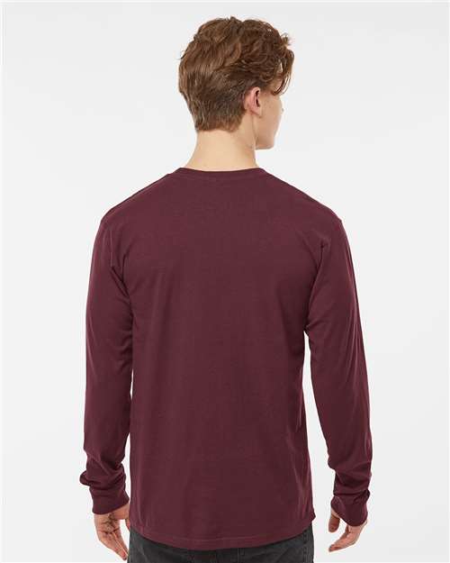 Unisex Heavyweight Jersey Long Sleeve T-Shirt - Burgundy