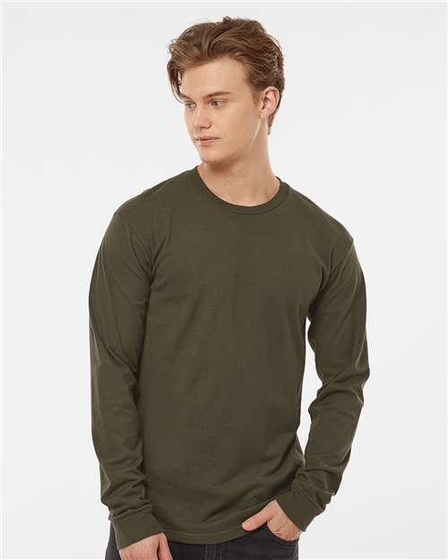 Unisex Heavyweight Jersey Long Sleeve T-Shirt - Grape Leaf