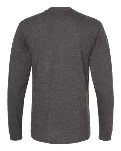 Unisex Heavyweight Jersey Long Sleeve T-Shirt - Heather Charcoal