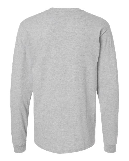 Unisex Heavyweight Jersey Long Sleeve T-Shirt - Heather Grey