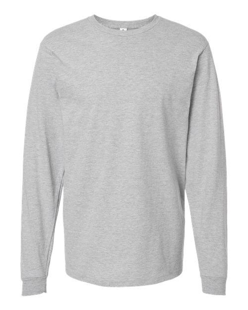 Unisex Heavyweight Jersey Long Sleeve T-Shirt - Heather Grey