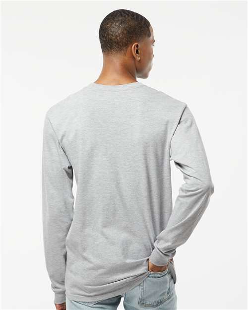 Unisex Heavyweight Jersey Long Sleeve T-Shirt - Heather Grey