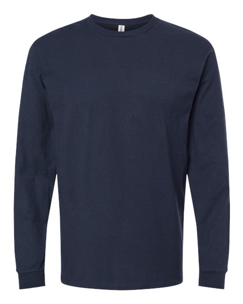 Unisex Heavyweight Jersey Long Sleeve T-Shirt - Navy
