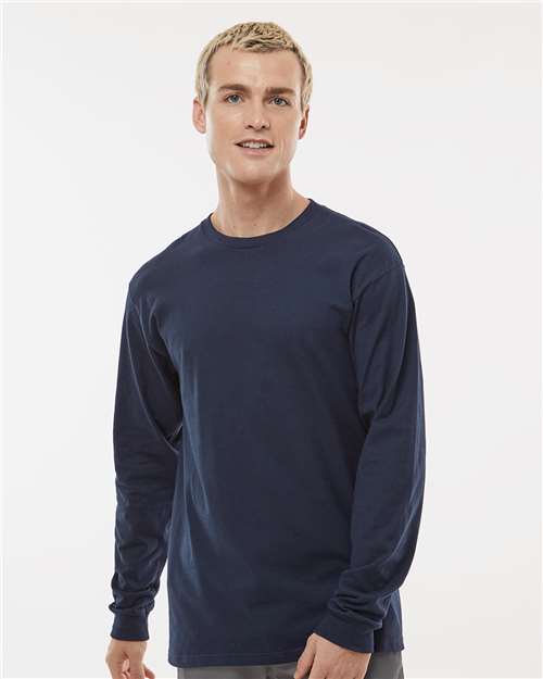 Unisex Heavyweight Jersey Long Sleeve T-Shirt - Navy