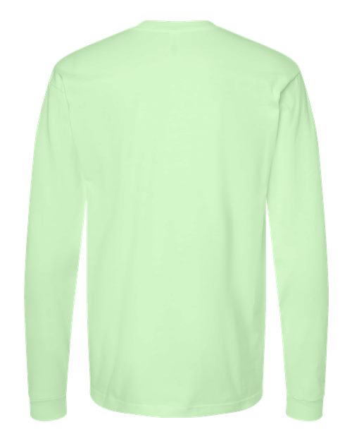Unisex Heavyweight Jersey Long Sleeve T-Shirt - Neo Mint