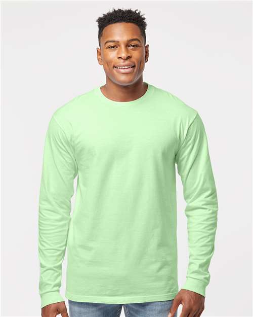 Unisex Heavyweight Jersey Long Sleeve T-Shirt - Neo Mint