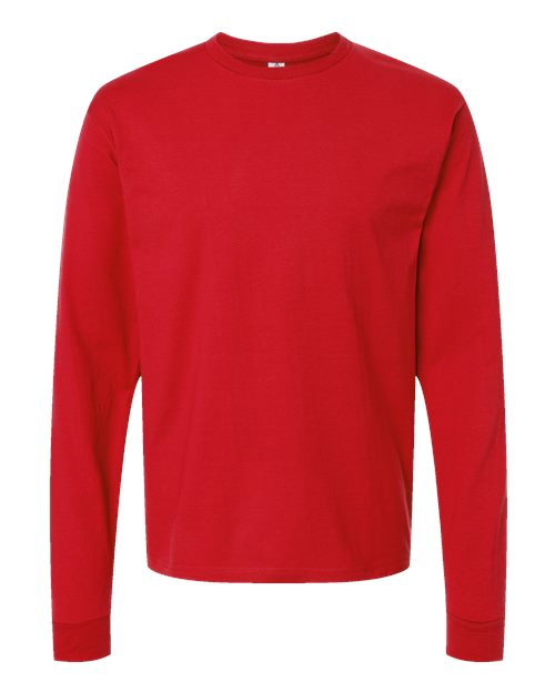 Unisex Heavyweight Jersey Long Sleeve T-Shirt - Red