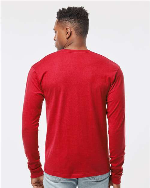 Unisex Heavyweight Jersey Long Sleeve T-Shirt - Red