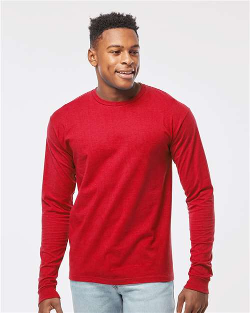 Unisex Heavyweight Jersey Long Sleeve T-Shirt - Red