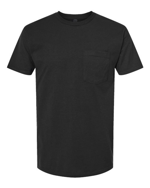 Unisex Heavyweight Jersey Pocket T-Shirt - Black