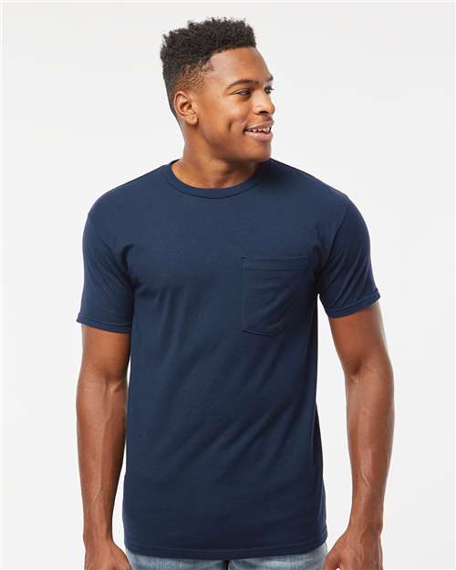 Unisex Heavyweight Jersey Pocket T-Shirt - Navy