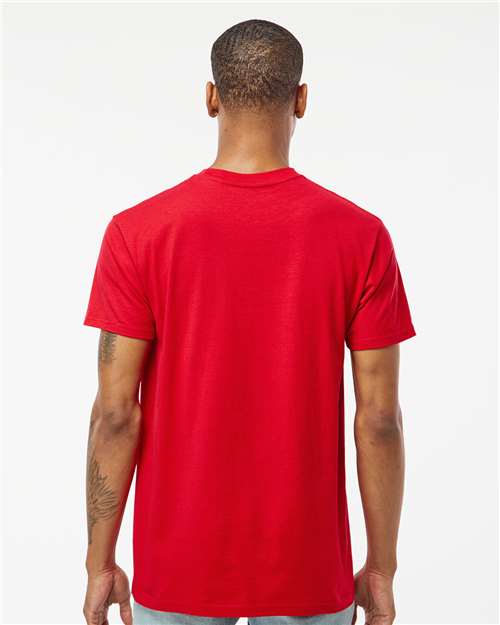 Unisex Heavyweight Jersey Pocket T-Shirt - Red