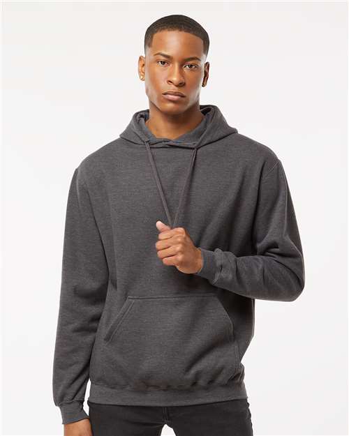 Unisex Fleece Hooded Sweatshirt - Heather Charcoal