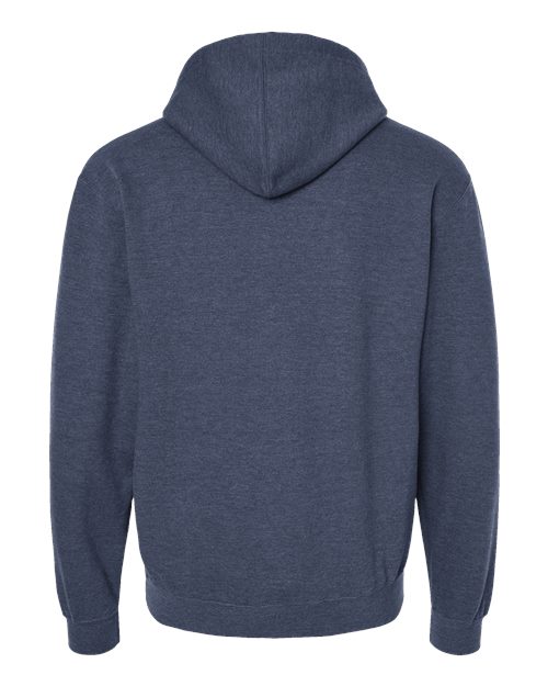 Unisex Fleece Hooded Sweatshirt - Heather Denim