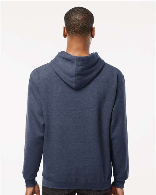 Unisex Fleece Hooded Sweatshirt - Heather Denim