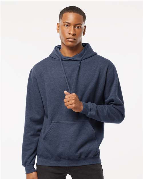 Unisex Fleece Hooded Sweatshirt - Heather Denim