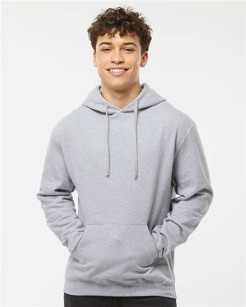 Unisex Fleece Hooded Sweatshirt - Heather Grey