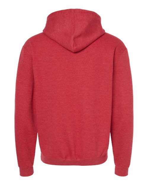Unisex Fleece Hooded Sweatshirt - Heather Red
