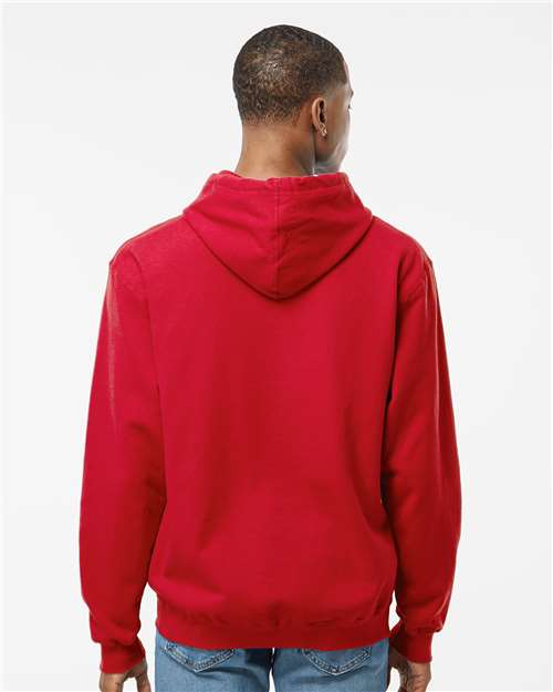 Unisex Fleece Hooded Sweatshirt - Red