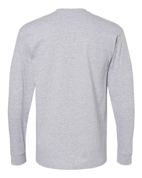 Unisex Gold Soft Touch Long Sleeve T-Shirt - Athletic Grey