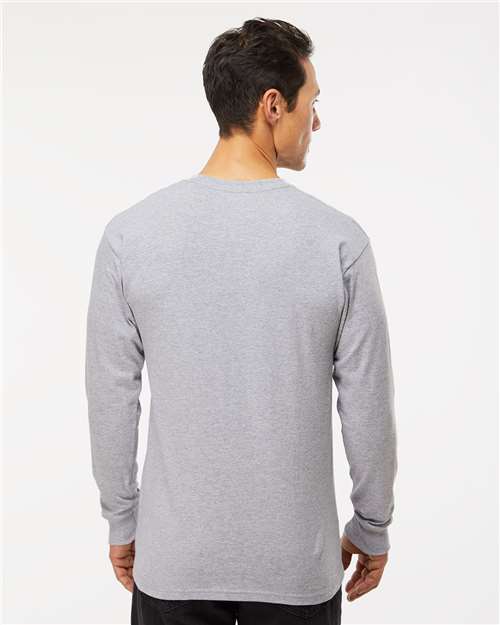 Unisex Gold Soft Touch Long Sleeve T-Shirt - Athletic Grey