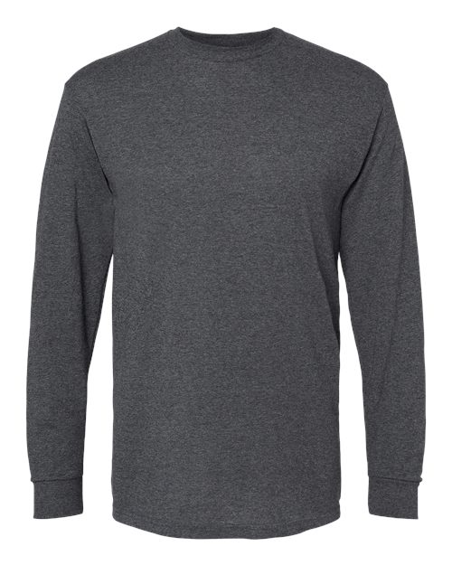 Unisex Gold Soft Touch Long Sleeve T-Shirt - Dark Heather