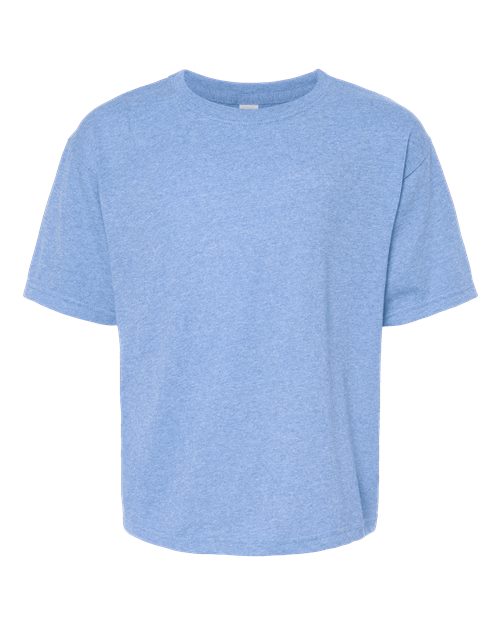 Youth Gold Soft Touch T-Shirt - Light Blue Heather