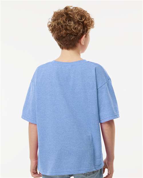 Youth Gold Soft Touch T-Shirt - Light Blue Heather