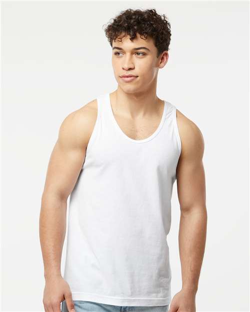 Unisex Fine Jersey Tank Top - White
