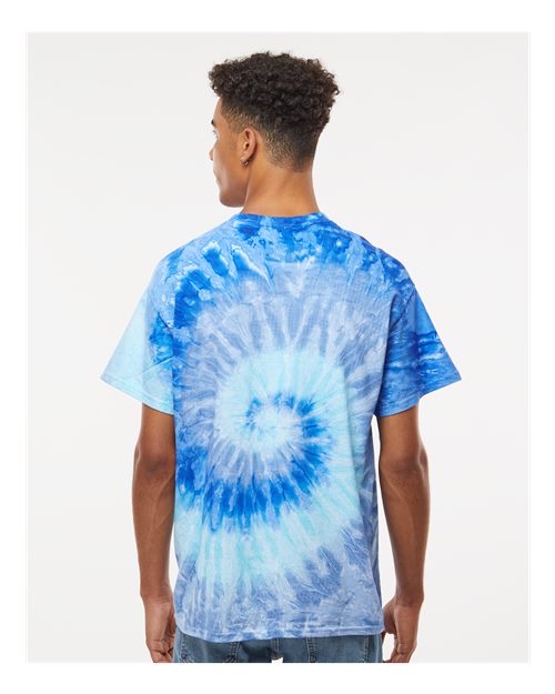 Unisex Multi-Color Tie-Dyed T-Shirt - Blue Jerry