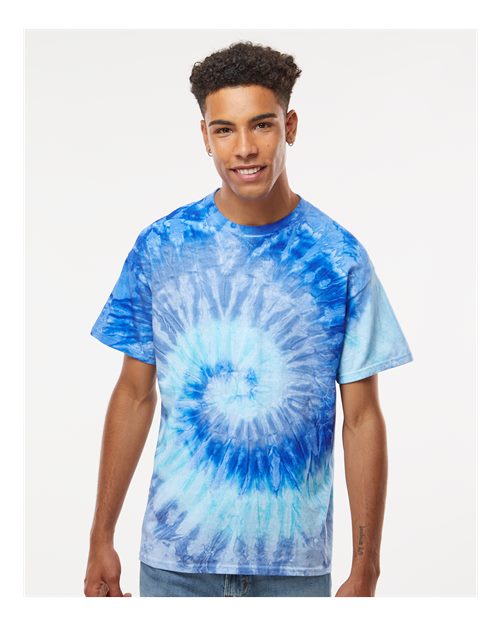 Unisex Multi-Color Tie-Dyed T-Shirt - Blue Jerry