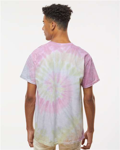 Unisex Multi-Color Tie-Dyed T-Shirt - Desert Rose