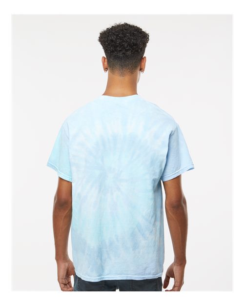 Unisex Multi-Color Tie-Dyed T-Shirt - Lagoon