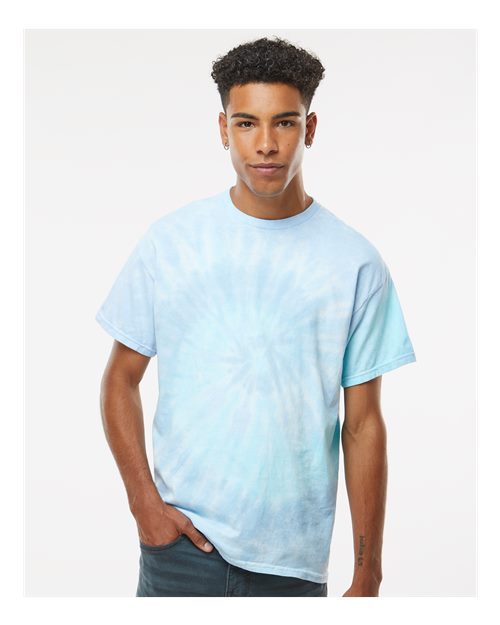 Unisex Multi-Color Tie-Dyed T-Shirt - Lagoon