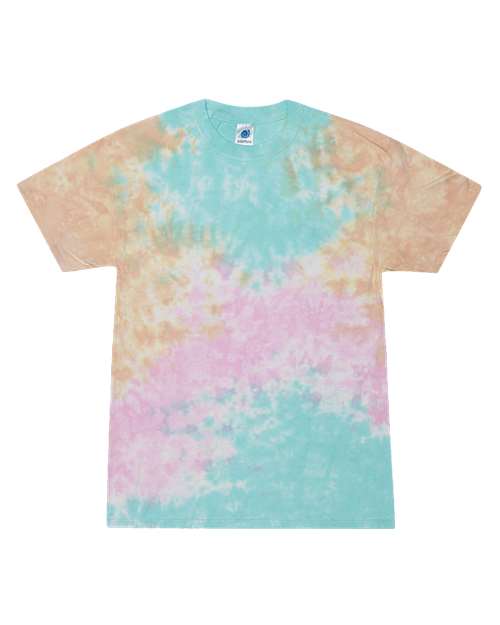 Unisex Multi-Color Tie-Dyed T-Shirt - Snow Cone