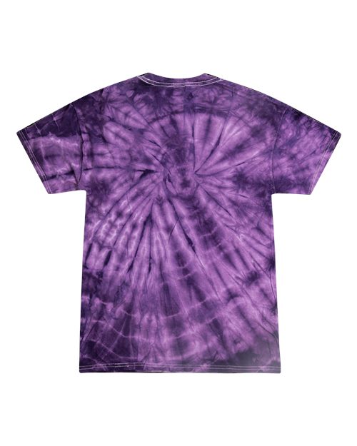 Unisex Multi-Color Tie-Dyed T-Shirt - Spider Purple