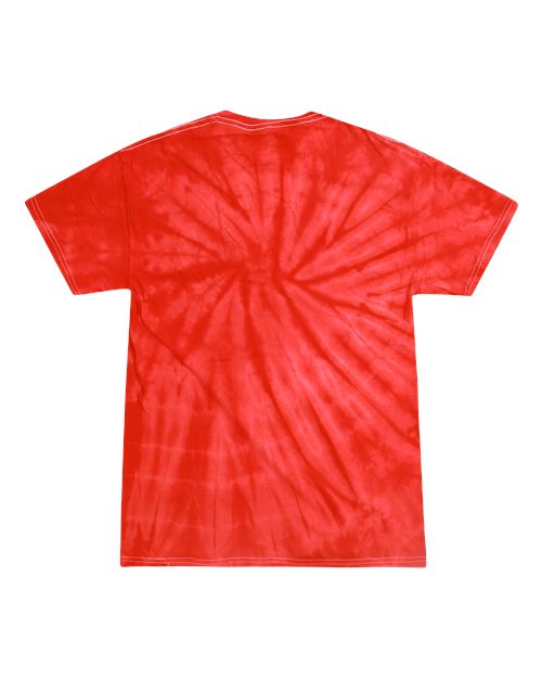Unisex Multi-Color Tie-Dyed T-Shirt - Spider Red
