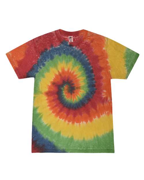 Unisex Festival Tie-Dyed Burnout T-Shirt - Rainbow