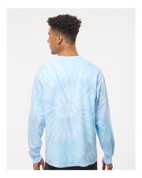Unisex Tie-Dyed Long Sleeve T-Shirt - Lagoon