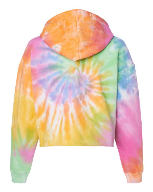 Women's Tie-Dyed Crop Hooded Sweatshirt - Eternity