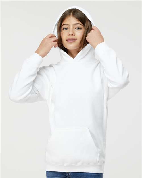 Youth Hooded Sweatshirt - White