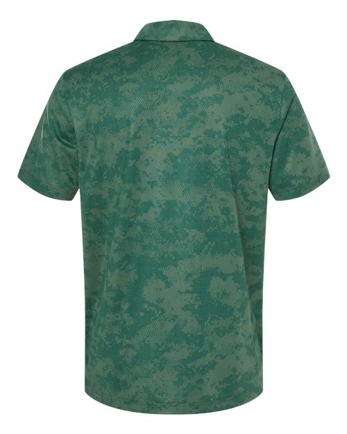 Men's All Over Camo Print Polo - Green Oxide