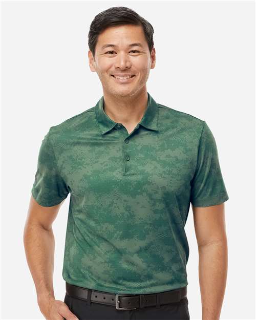 Men's All Over Camo Print Polo - Green Oxide