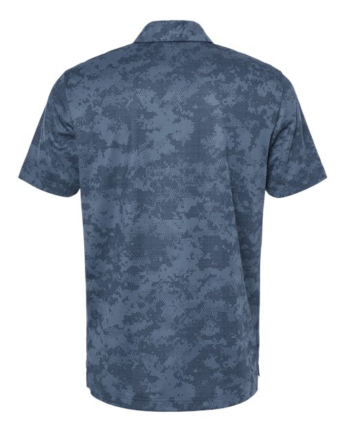 Men's All Over Camo Print Polo - Tech Ink
